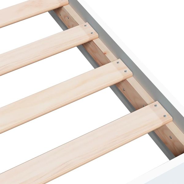 vidaXL Bettgestell Weiß 150x200 cm Holzwerkstoff 842014 Bild 7