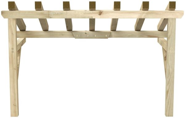 vidaXL Türvordach 200x100x100 cm Kiefer Massivholz 49454 Bild 5