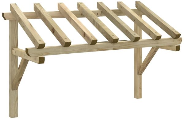 vidaXL Türvordach 200x100x100 cm Kiefer Massivholz 49454 Bild 2