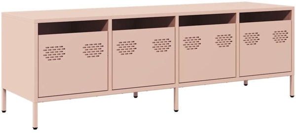 vidaXL TV-Schrank Rosa 135x39x43,5 cm Kaltgewalzter Stahl 851305