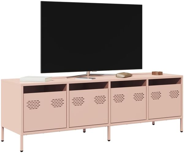 vidaXL TV-Schrank Rosa 135x39x43,5 cm Kaltgewalzter Stahl 851305