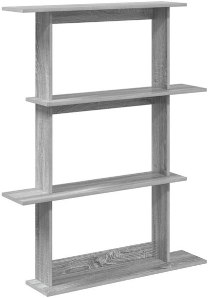 vidaXL Wandregal Grau Sonoma 100 x 20 x 126 cm Holzwerkstoff 8012065