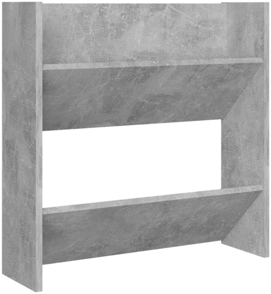vidaXL Wand-Schuhschrank Betongrau 60x18x60 cm Holzwerkstoff 806726
