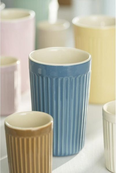 Farbauswahl - Ib Laursen Cafe Latte Becher Mynte 375ml 2030 cornflower 09