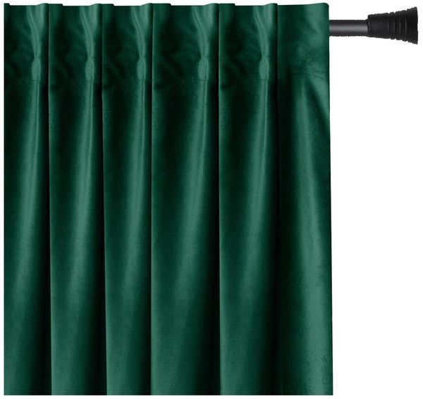 Restilo Gardine Gardine Multifunktionsband Kräuselband Vorhang Verdunkelnd Samt Textil (1 St), Kräuselband, verdunkelnd, Samt Textilien, mit Raffhalter