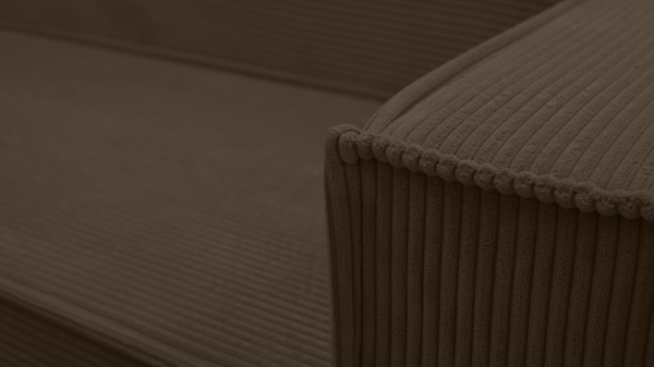 AX LIVING Ecksofas groß Lovere 314 cm – Sofa braun mit Schlaffunktion & Strukturstoff Bild 4