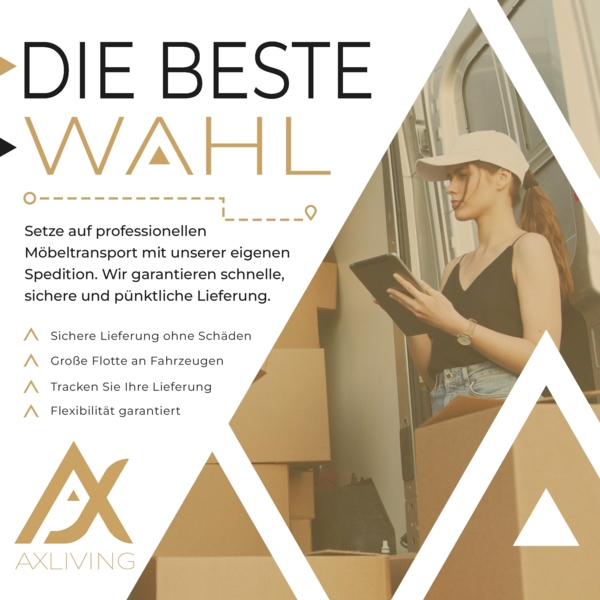 AX LIVING Ecksofas groß Lovere 314 cm – Sofa braun mit Schlaffunktion & Strukturstoff Bild 8