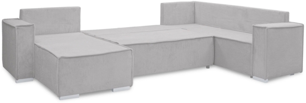 AX LIVING Ecksofas groß Lovere 314 cm – Sofa braun mit Schlaffunktion & Strukturstoff Bild 6