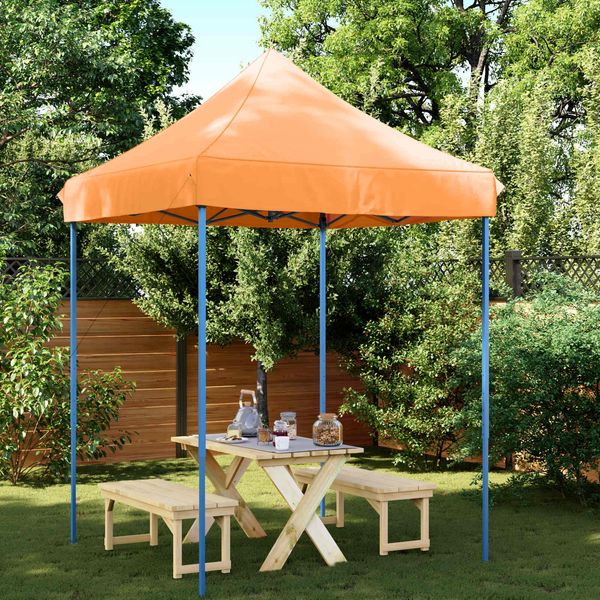 Party-Zelt, Gartenzelt Orange 200 x 200 x 306 cm Oxford-Stoff