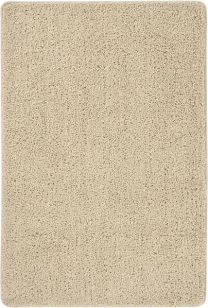 vidaXL Shaggy-Teppich Creme 140x200 cm Rutschfest 340389