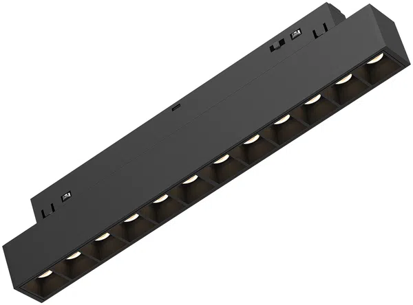 Braytron 48V Magnet Schienenleuchte Linear 12W 3CCT CRI90 24 Grad Spot flach Schwarz