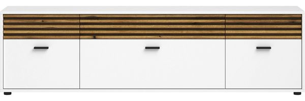 Lowboard Lanzarote / Liguria, Holzwerkstoff, Weiß, Holzfarben, 180 x 50 x 38 cm