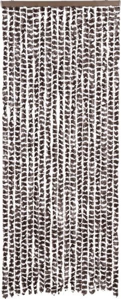vidaXL Fliegenvorhang Braun und Weiß 56x200 cm Chenille 377391 Bild 3