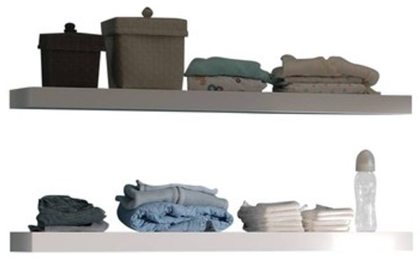Wandboard-Set Robin Weiß 100 x 5 x 24 cm