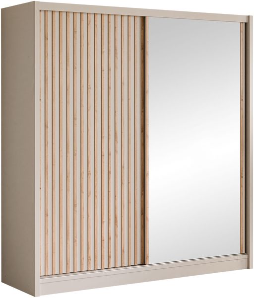 Kleiderschrank Lylkun Lux 203 (Farbe: Cashmere / Cashmere + Wotan Eiche)