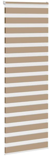vidaXL Doppelrollo Sandbraun 80x230 cm Stoffbreite 75,9 cm Polyester 4014595 Bild 3