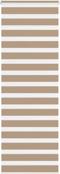 vidaXL Doppelrollo Sandbraun 80x230 cm Stoffbreite 75,9 cm Polyester 4014595