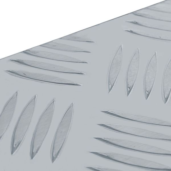 vidaXL Aluminiumkiste 80,5×22×22 cm Silbern 142937 Bild 7