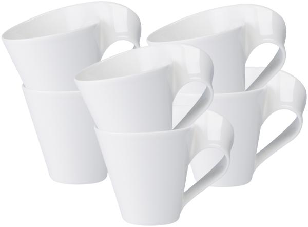 Villeroy & Boch NewWave Caffè Becher mit Henkel 250 ml 6er Set - DS