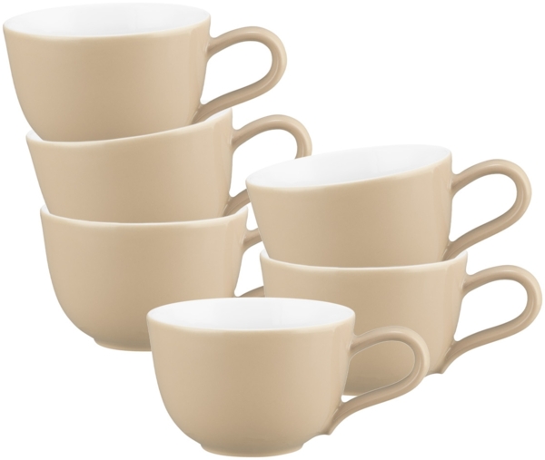 Seltmann Weiden Liberty Pure Colors Espressotasse 90 ml 6er Set - Dusty Beige