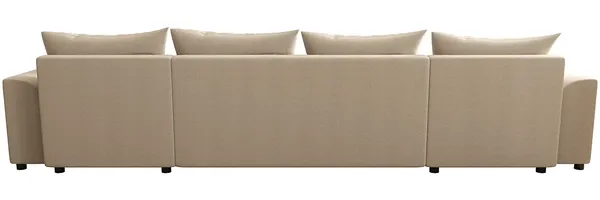Vente-unique - NESSARO Sofa Stoff Beige - B 149 cm x H 80 cm x L 311 cm Bild 6