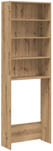 vidaXL Waschmaschinenregal Artisan-Eiche 64x24x190 cm 856644