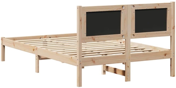 vidaXL Bettrahmen Dunkelgrau 120 x 190 cm Massives Kiefernholz 878135 Bild 6