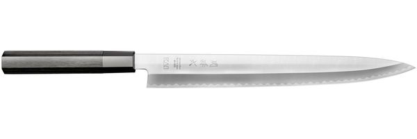Kai Yanagiba Messer Seki Magoroku KK, Küchenmesser, Filiermesser, Carbonstahl, Pakkaholz, Klingenlänge 27 cm, KK-0027