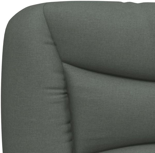 vidaXL Bettgestell ohne Matratze "Hvar" Dunkelgrau 120x200 cm Stoff 3207759 Bild 10