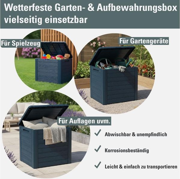 Auflagenbox Woodebox 140 Liter anthrazit