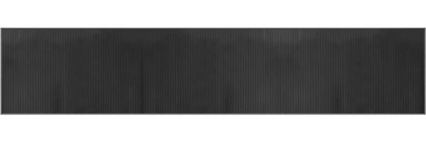 vidaXL Teppich Rechteckig Grau 60x300 cm Bambus 376844 Bild 2