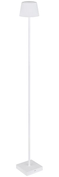 LED Stehleuchte, Touchdimmer, USB, CCT, weiß, IP44, H 120 cm