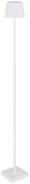 LED Stehleuchte, Touchdimmer, USB, CCT, weiß, IP44, H 120 cm
