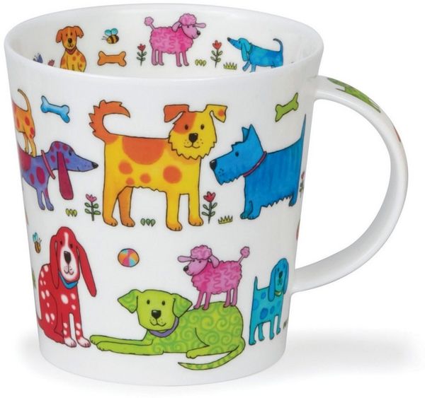 Dunoon Tasse Colourful Crew Dog Hunde Cairngorm 0,48 l Fine Bone China, 1-tlg.