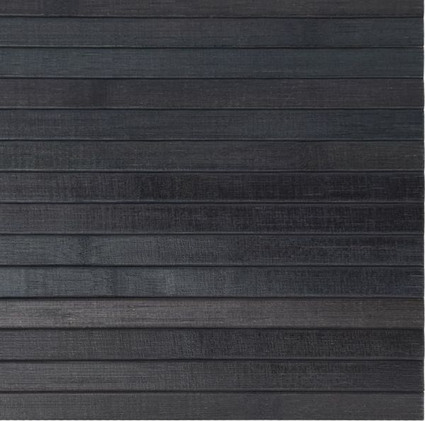 vidaXL Teppich Rechteckig Grau 100x200 cm Bambus 376808 Bild 6