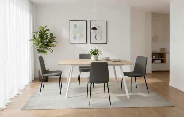 B&D home Esstisch Ausziehtisch MARA, Metallgestell oder Holzgestell, ausziehbar 120-160cm, 4-6 Personen