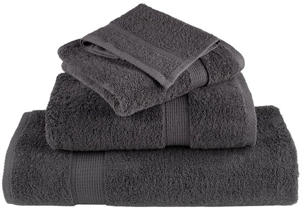 vidaXL Premium-Waschtücher SOLUND 50 Stk. Anthrazit 30x30 cm 600 g/m² 137151 Bild 4