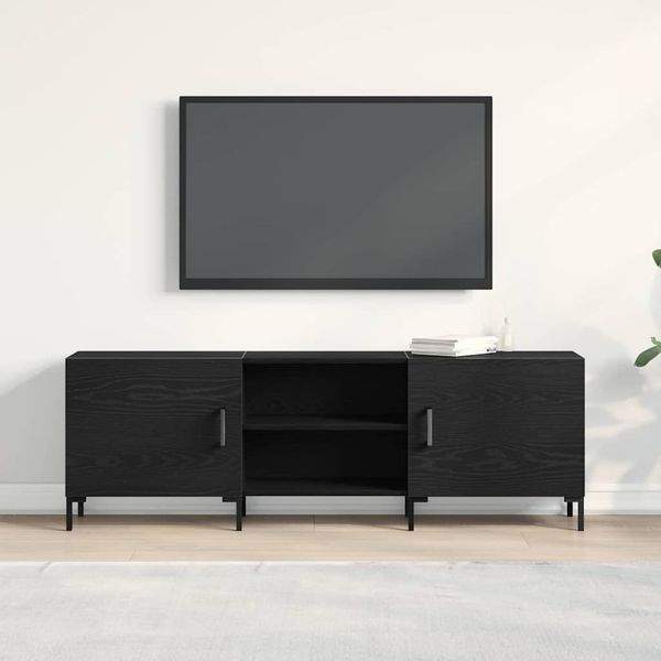 vidaXL TV-Schrankset Schwarz Eichen-Optik 150 x 30 x 50 cm 862962