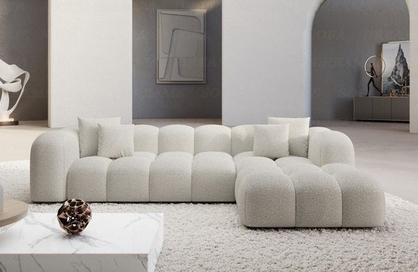 Sofa Dreams Ecksofa Stoffsofa Eckcouch Polster Eck Sofa Formentera L Form kurz Stoff, Loungesofa