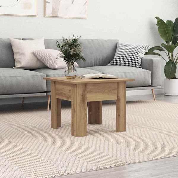 vidaXL Couchtisch Artisan-Eiche 55 x 55 x 42 cm Holzwerkstoff 875238