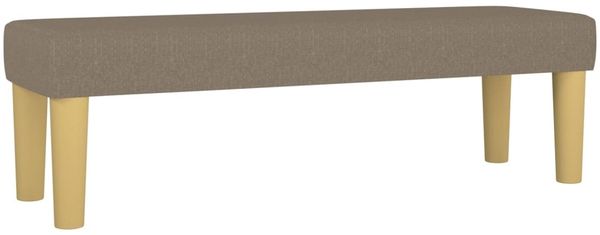 vidaXL Boxspringbett mit Matratze Taupe 140x200 cm Stoff 3137321 Bild 7