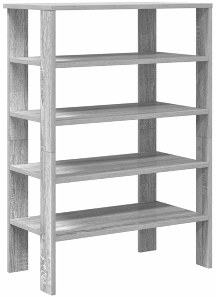 vidaXL Schuhregal Grau Sonoma 61x32x87,5 cm Holzwerkstoff 859856