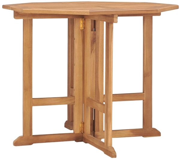 vidaXL Klappbarer Garten-Esstisch 90x90x75 cm Massivholz Teak 315447