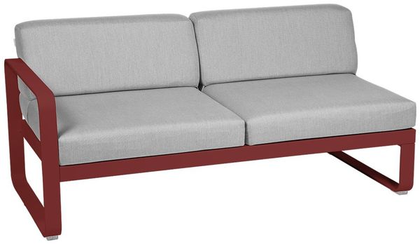 Bellevie Lounge 2-Sitzer Modul 43 Chili 79 Flanellgrau Links