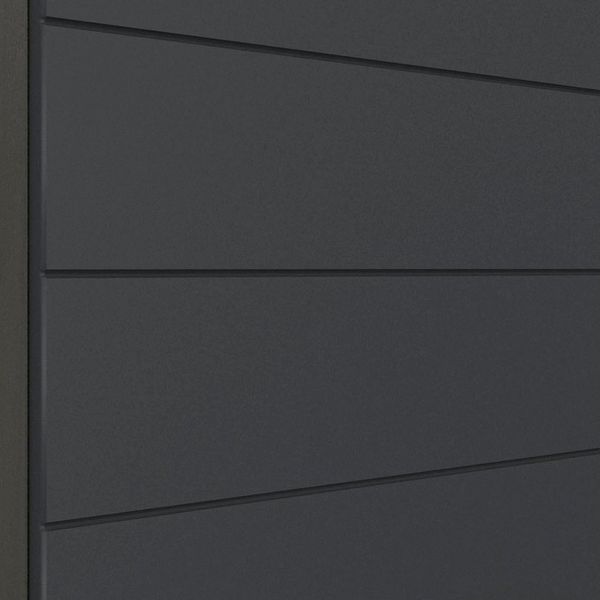 KOCHSTATION Hängeschrank KS-Luhe 60 cm breit, hochwertige MDF-Fronten mit waagerechter Lisene
