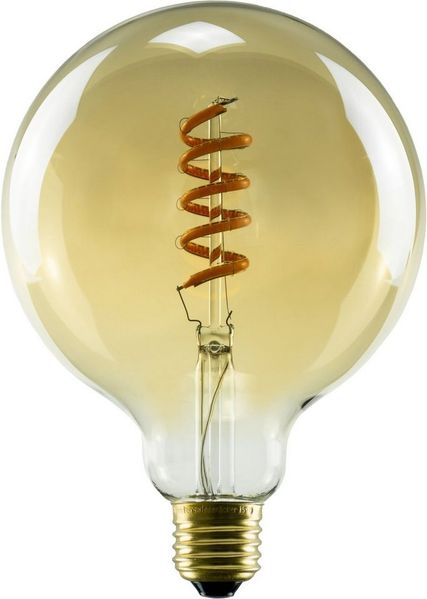 SEGULA LED-Leuchtmittel Soft Line, E27, 1 St, Warmweiß, dimmbar, Soft Globe 125 gold, E27