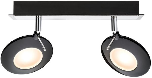 Paulmann Spotlight Orb Balken 2x3W Schwarz Chrom 230V Metall5028