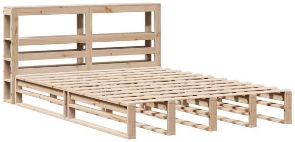 vidaXL Massivholzbett ohne Matratze 120x200 cm Kiefernholz 3306492 Bild 3