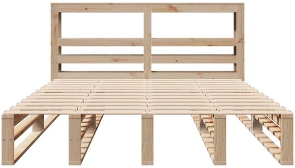 vidaXL Massivholzbett ohne Matratze 120x200 cm Kiefernholz 3306492 Bild 4