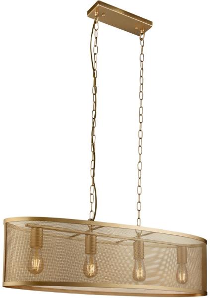 Hängelampe, Käfig Design, gold Höhe 150 cm, FISHNET